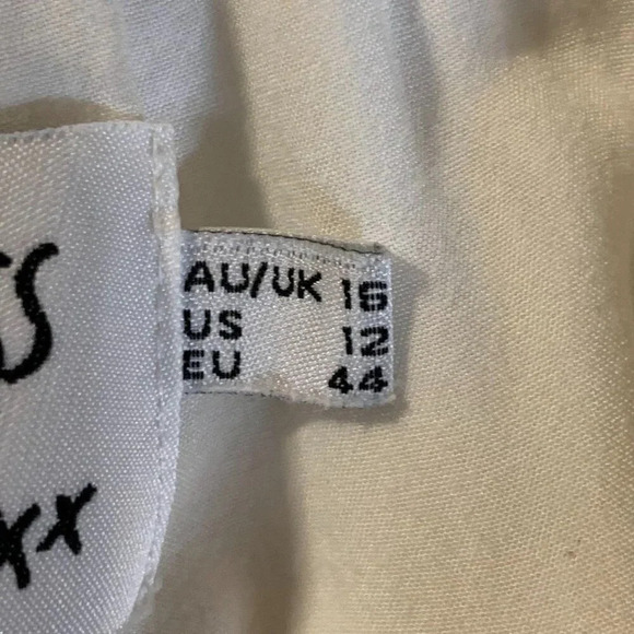 Princess Polly Women's Cotton Linen Blend Elastic Waist Wide Leg Pants Size 12 - Picture 9 of 14